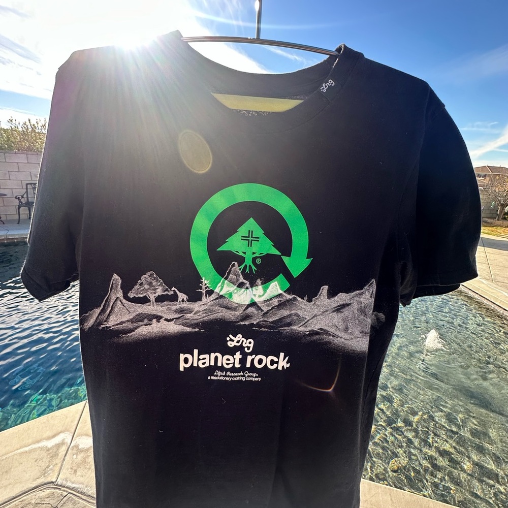 LRG Black and Green Short Sleeve Tee